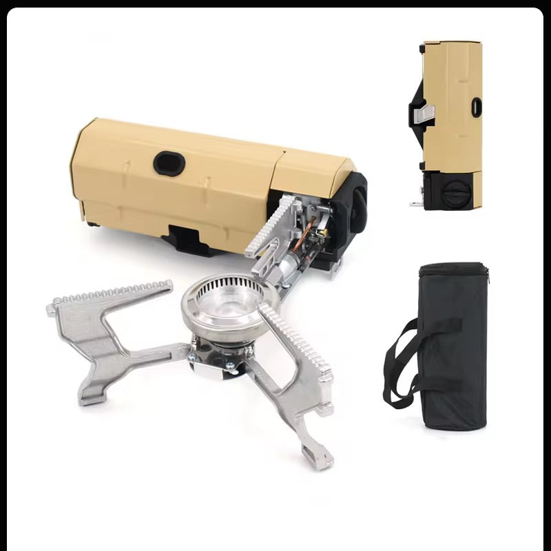 Portable 2670W Camping Gas Stove: Folding Cassette Burner for Outdoor Picnic