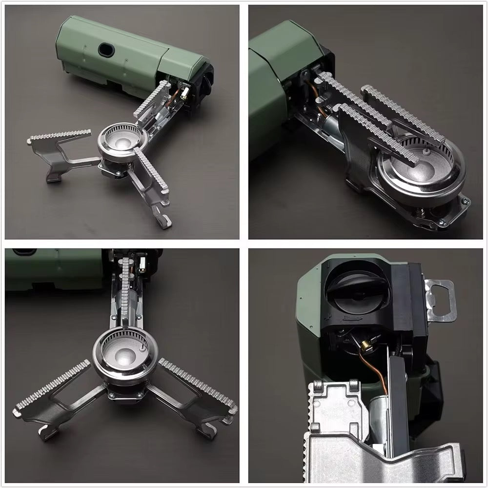 Portable 2670W Camping Gas Stove: Folding Cassette Burner for Outdoor Picnic
