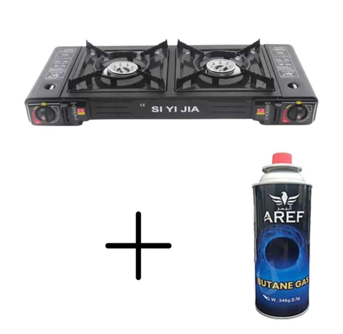 Dual Fuel Portable Outdoor Camping Gas Stove And Heater 2 In 1 Double Burner Gas Stove