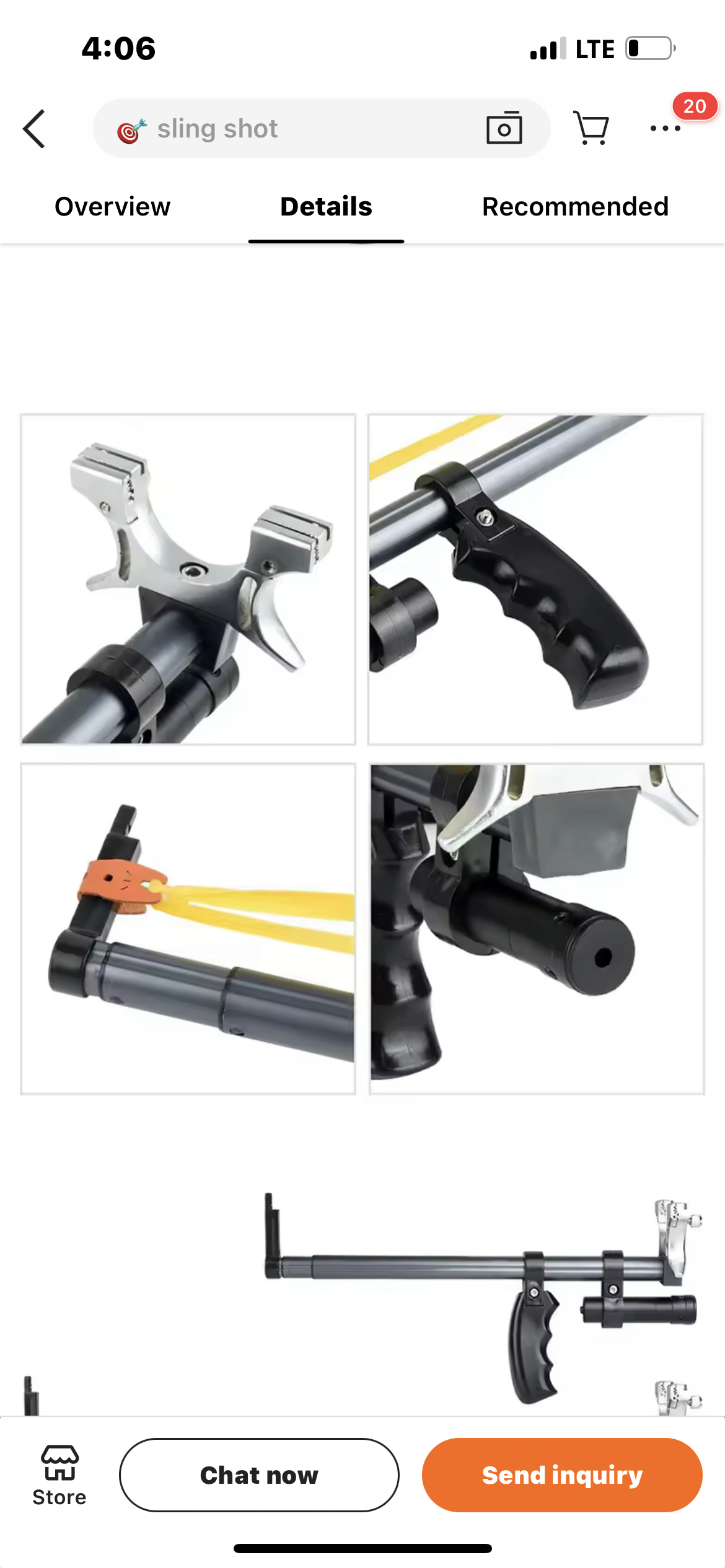 Professional Slingshot With Laser SLSH009