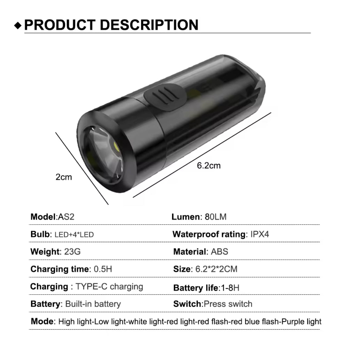 KEYCHAIN LIGHT -AELI006