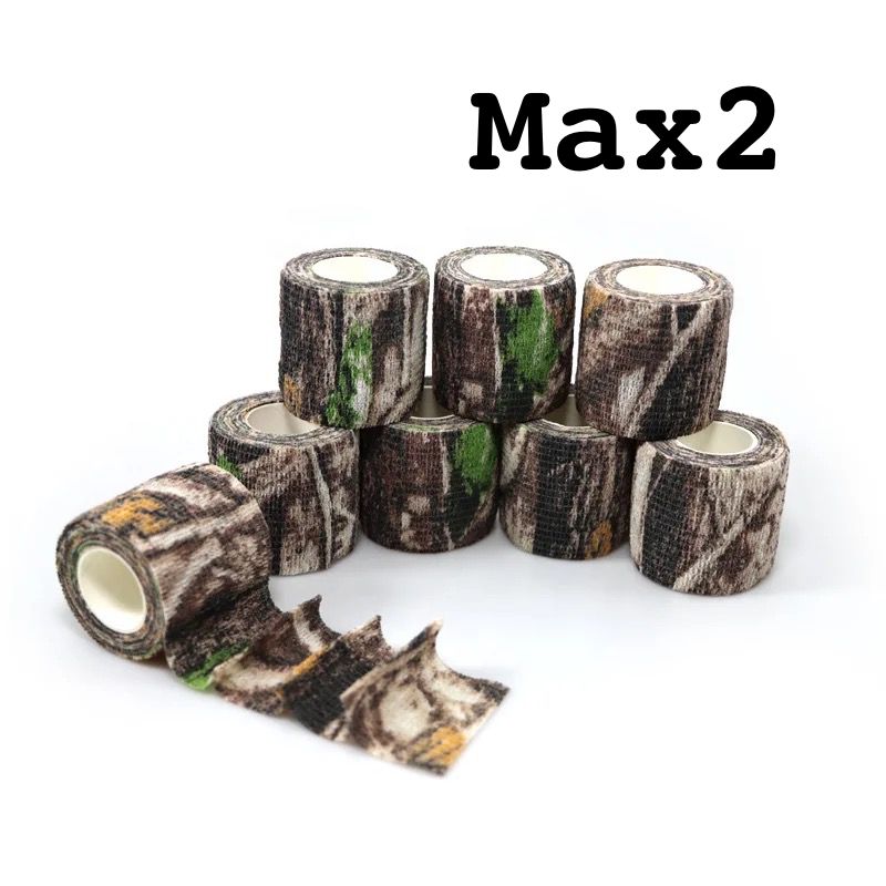CAMOUFLAGE TAPE Protective Camouflage Tape Wrap Outdoor Tapes Self Adherent Hunting Camouflage Strong Wrap Stickers Bike Bandages Stretch Elastic Cohesive Bandage -AETA001
