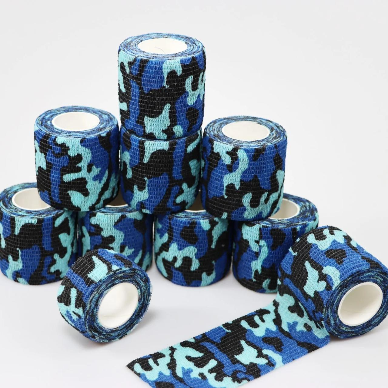 CAMOUFLAGE TAPE Protective Camouflage Tape Wrap Outdoor Tapes Self Adherent Hunting Camouflage Strong Wrap Stickers Bike Bandages Stretch Elastic Cohesive Bandage -AETA001