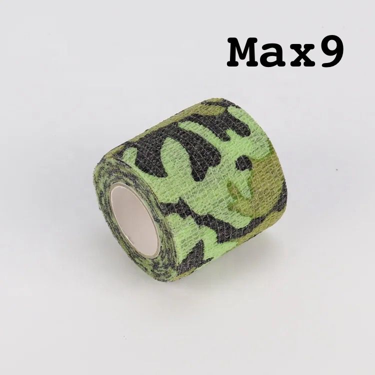 CAMOUFLAGE TAPE Protective Camouflage Tape Wrap Outdoor Tapes Self Adherent Hunting Camouflage Strong Wrap Stickers Bike Bandages Stretch Elastic Cohesive Bandage -AETA001