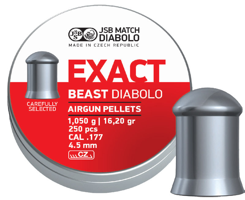 JSB EXACT BEAST 4.5MM .177 (16.20GR) 250 PCS