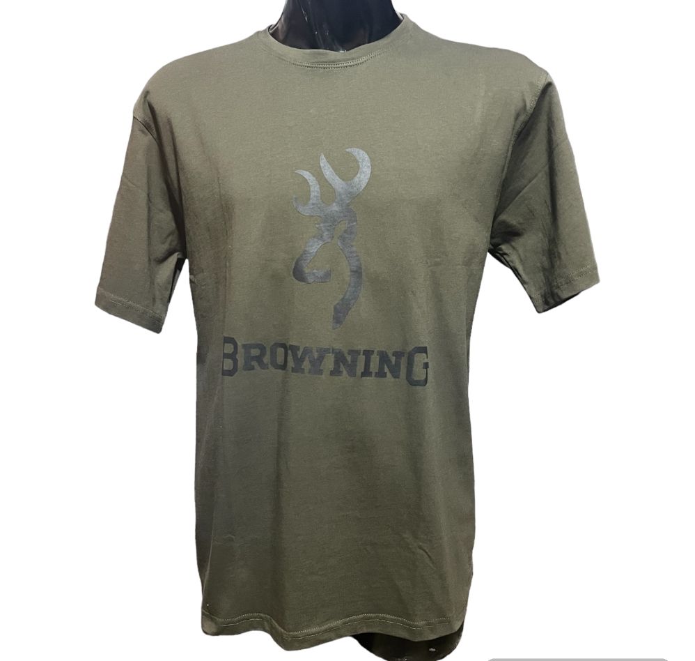 BROWNING T-SHIRT GREEN-CLTS032
