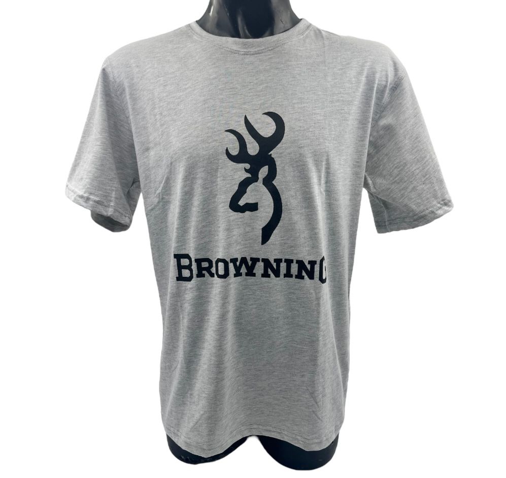 BROWNING T-SHIRT GREY-CLTS033