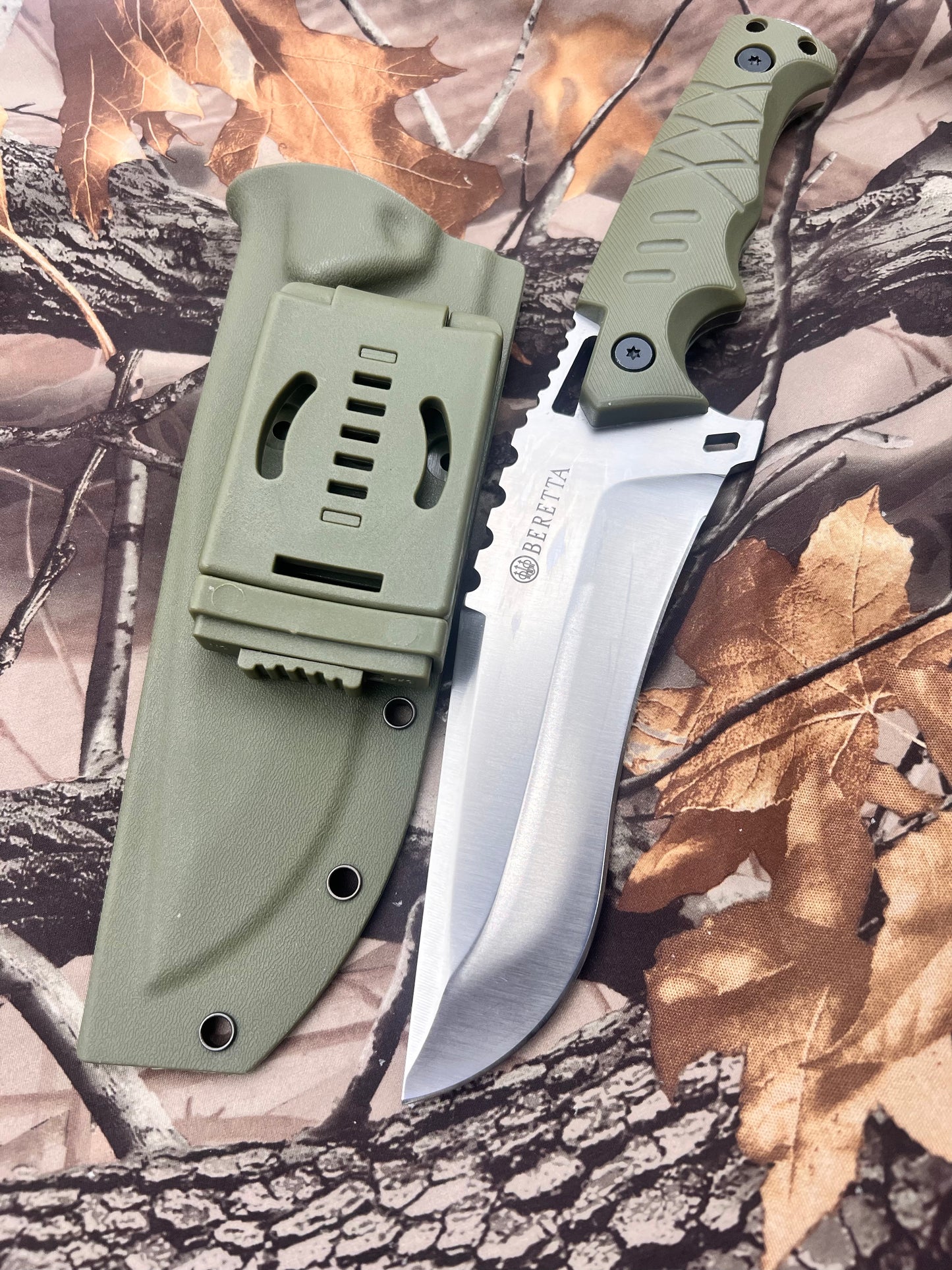 BERETTA TACT CAMPING OUTDOOR SURVIVAL FIXED BLADE kNIFE - OEKNFB030