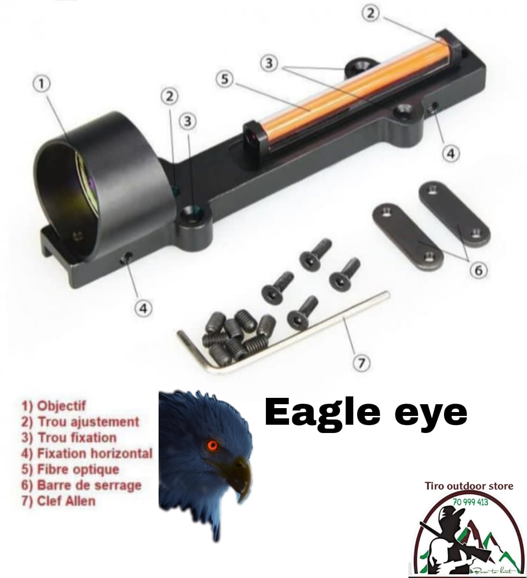 FIBER SIGHT BK -HESC002