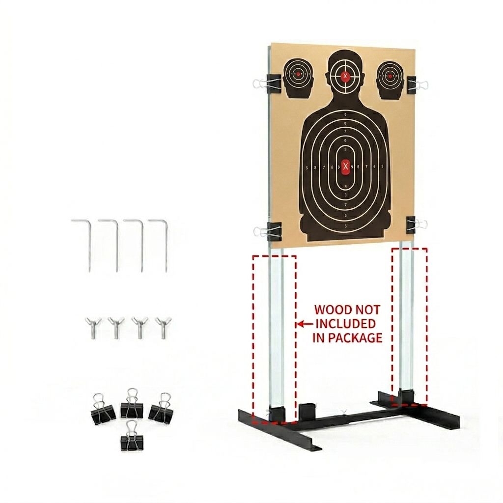 Portable Target Stand Kit – Adjustable Shooting Practice System