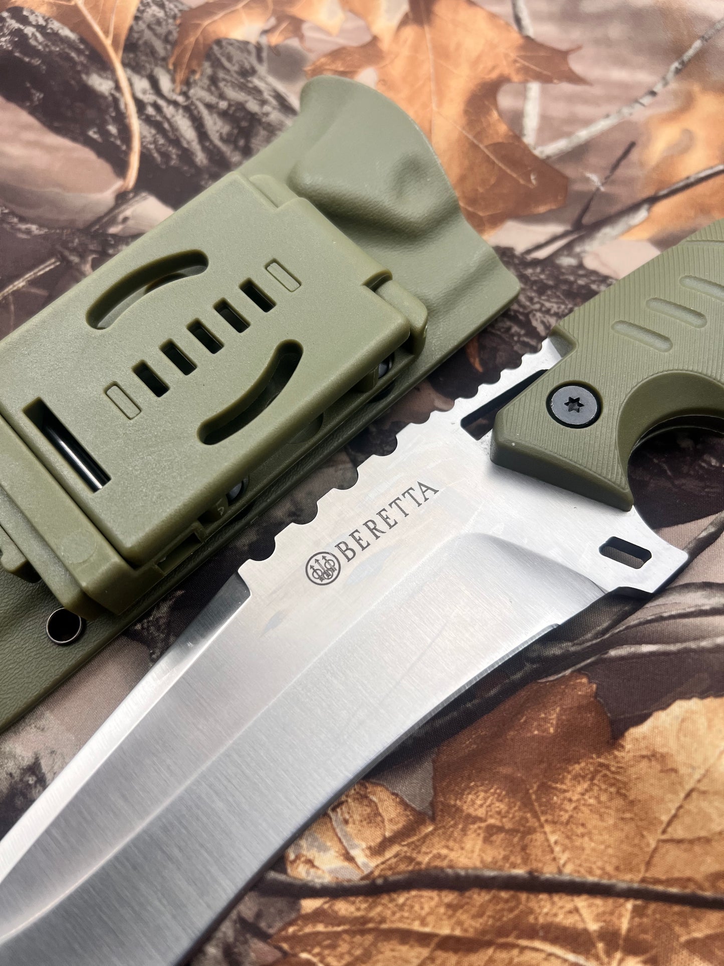BERETTA TACT CAMPING OUTDOOR SURVIVAL FIXED BLADE kNIFE - OEKNFB030