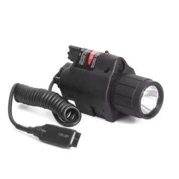 Tactical LED Flashlight Red Gun Dot Laser Sight Torch-TACT027