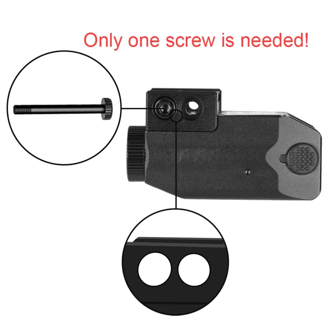Green Laser Light Combo 350 Lumens Tactical Flashlight with USB Rechargeable for Pistols Handguns, Laser Sights Pistol Light, Fit Picatinny Rail