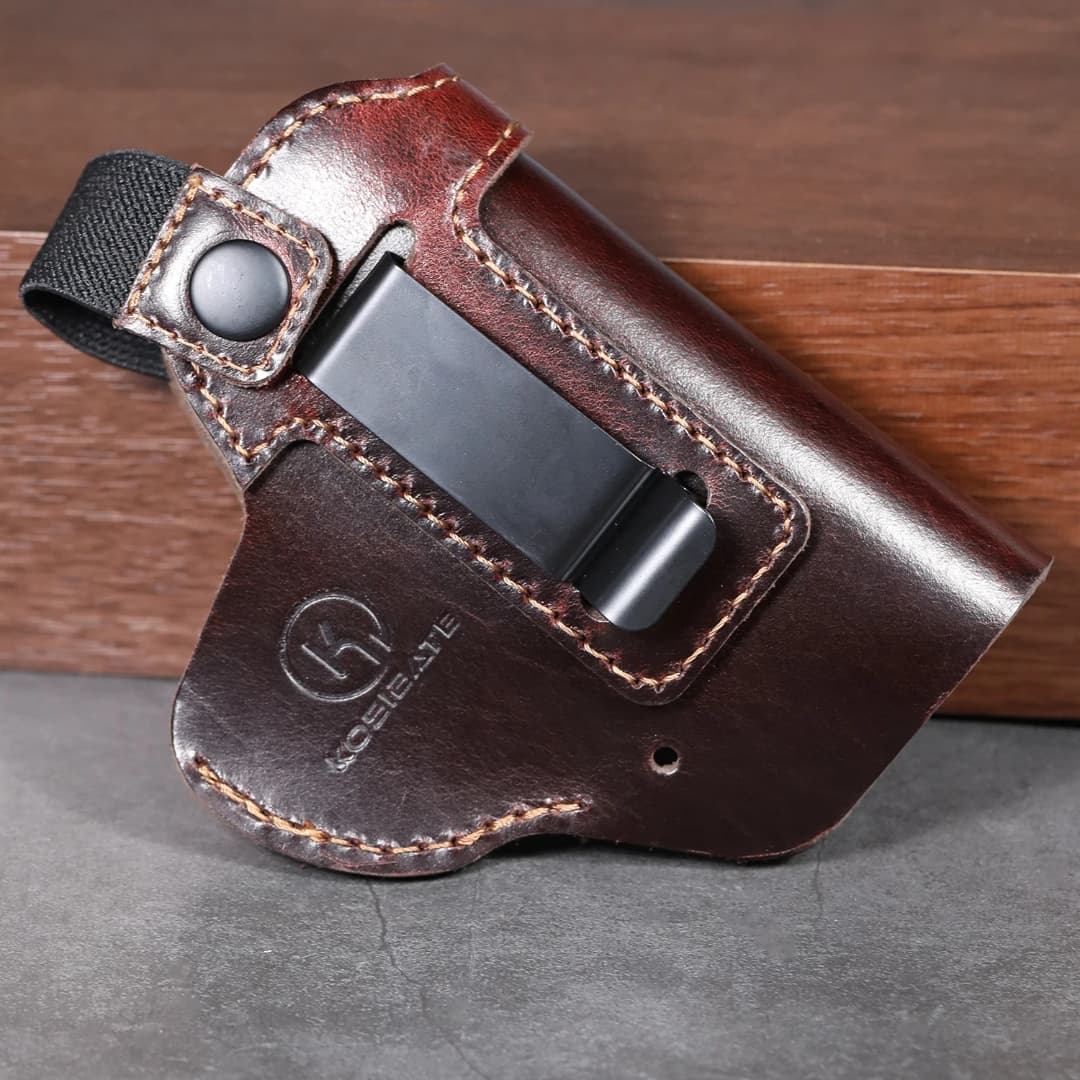 GUN HOLSTER GENUINE LEATHER 13*9.6 cm-TAGH020