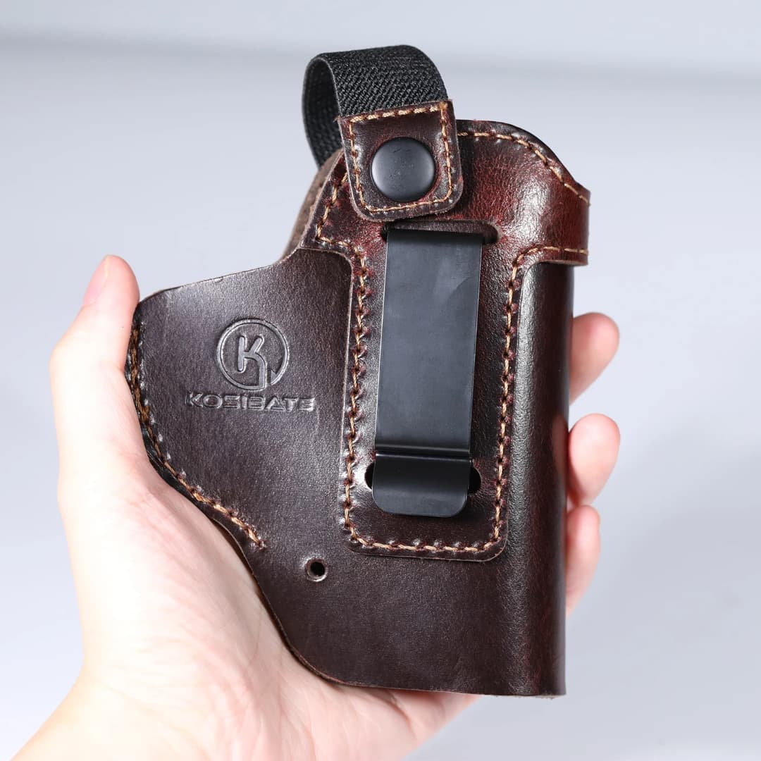 GUN HOLSTER GENUINE LEATHER 13*9.6 cm-TAGH020