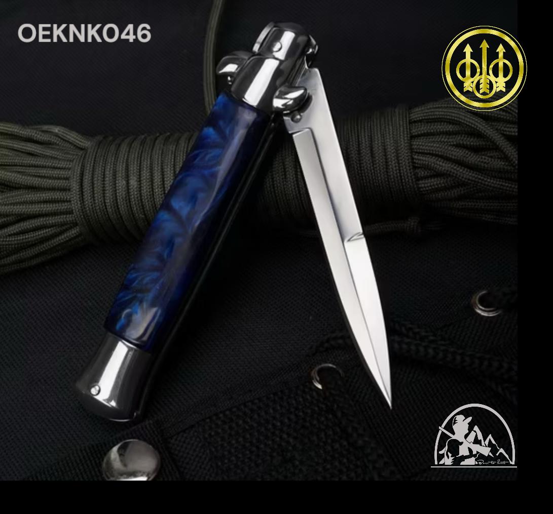 ITALIAN STILETTO BLUE BERETTA KNIFE - OEKNK046