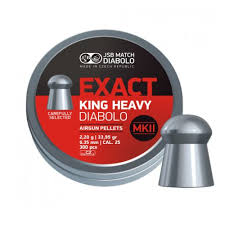 JSB MATCH DIABLO EXACT KING HEAVY DIABLO CAL 6.35 / .25 (33.95 gr) 150 pcs