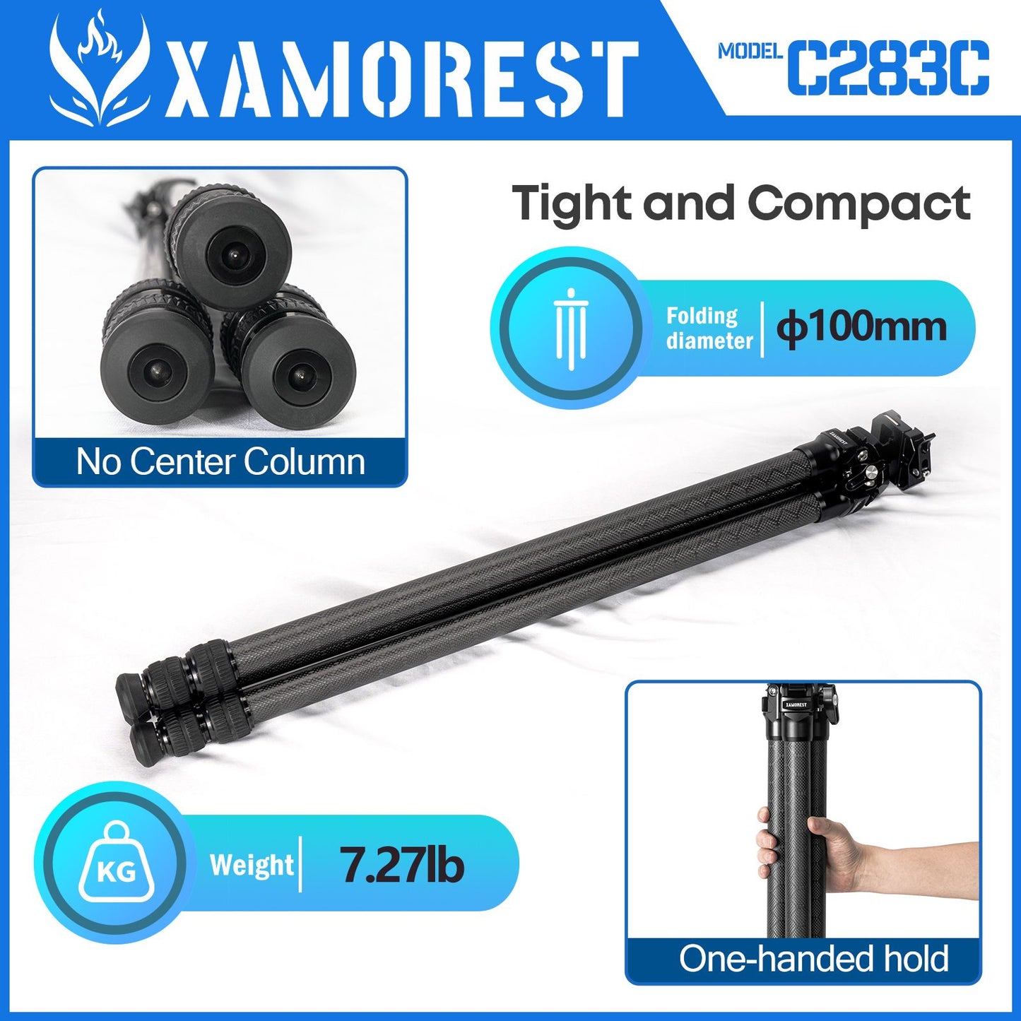 Tripod for Rifles with Durable Aluminum and Carbon Fiber Frame