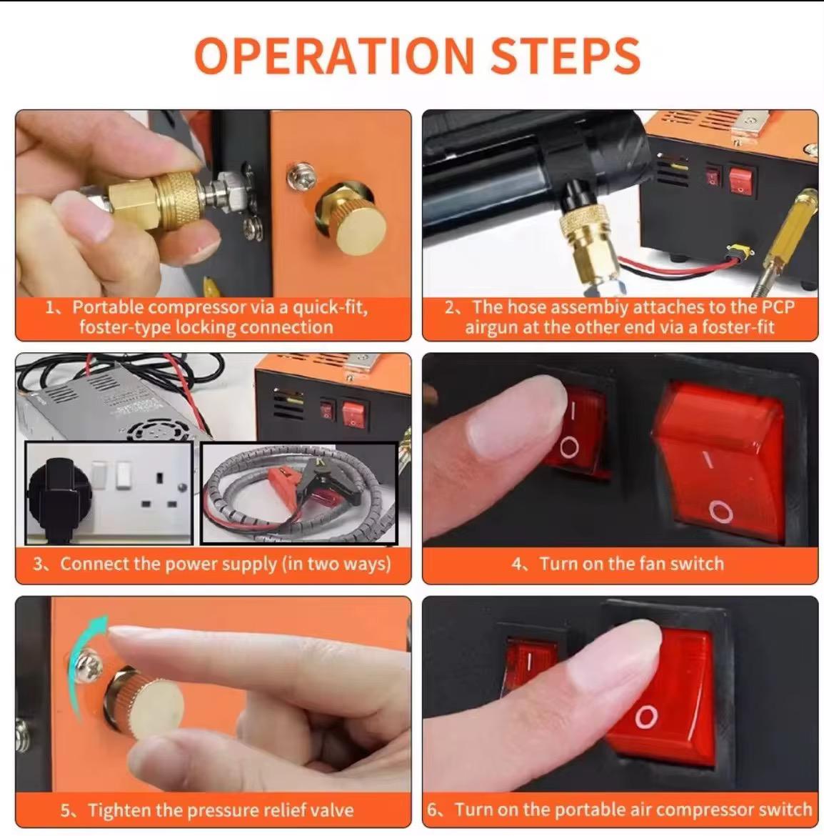 PCP Air Compressor β 4500 PSI High Pressure Pump