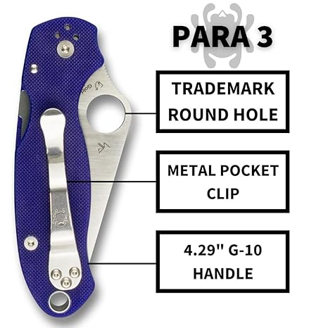 SPYDERCO CPM S30V - BLUE