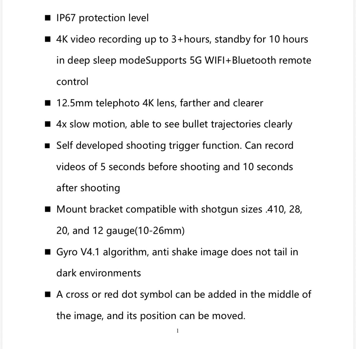 SHOOTCAM – 4K Shooting & Hunting SHOTKAM Camera