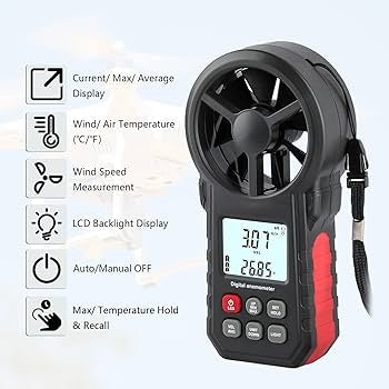 Digital Anemometer WT87A – Wind Speed Meter