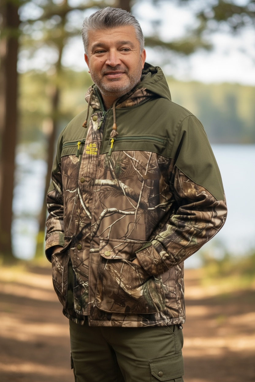 CAMOUFLAGE SKILLED  HUNTER JACKET - CLJA007