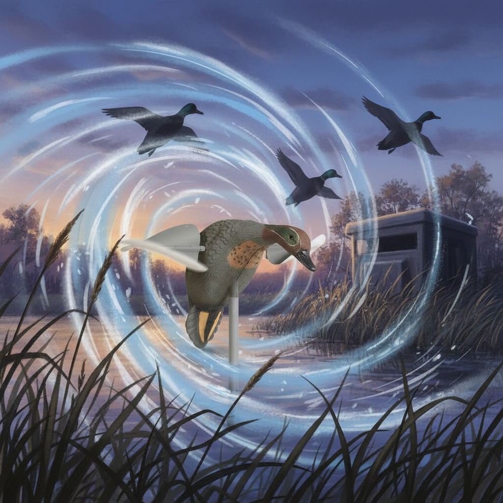 طُعم البطة المتحرك بالرياح HEDE006