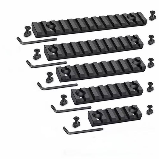 20mm Aluminum Metal Tactical Guide Rail Plate Security Guide Rail Nut Screw Wrench with 3 5 7 9 11 13 Sling Rotation Set