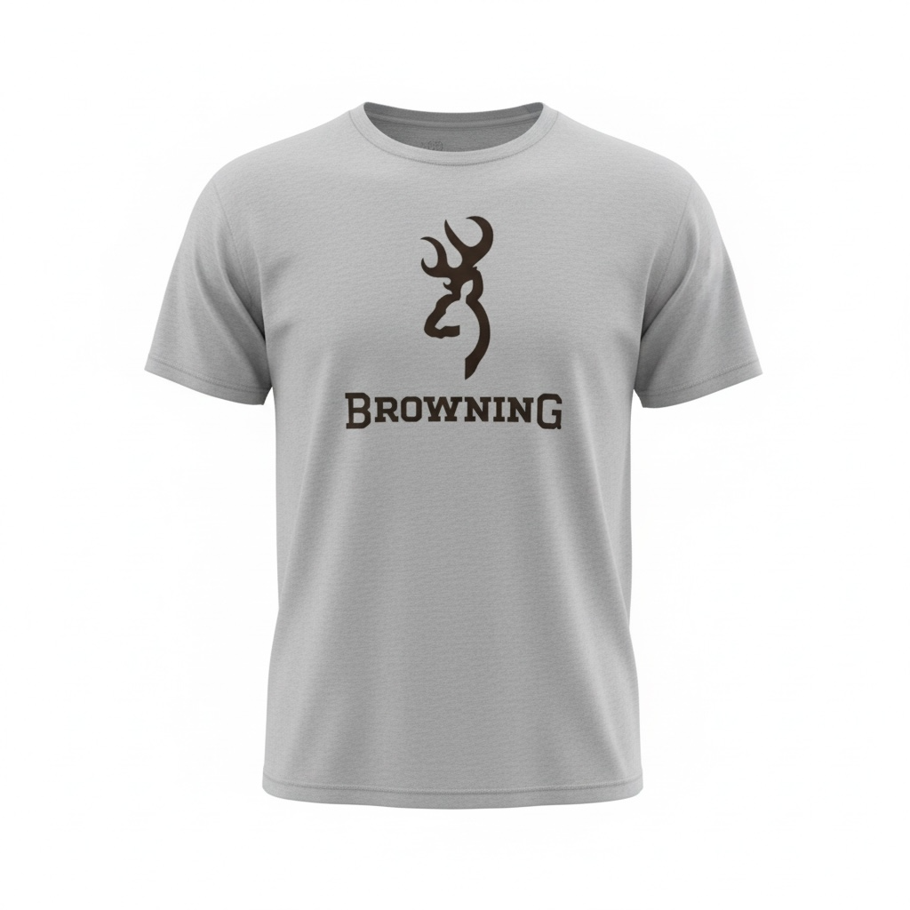 تي شيرت براوننج باللون الرمادي - CLTS033