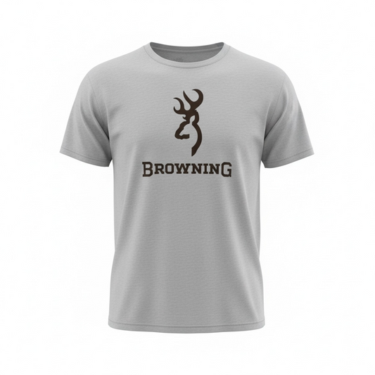 BROWNING T-SHIRT GREY-CLTS033