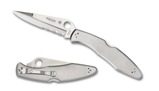 SPYDERCO POLICE VG-10 SEMI-SAW