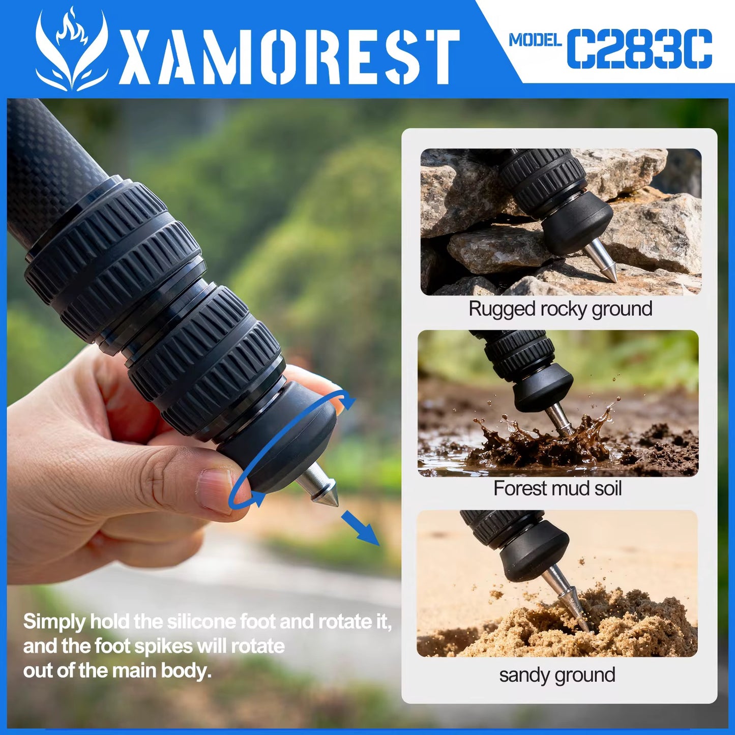 Tripod for Rifles with Durable Aluminum and Carbon Fiber Frame