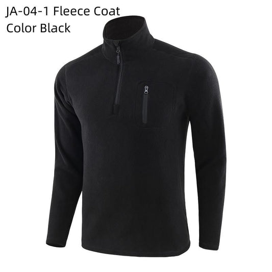 JA-04-1 FLEECE COAT (BLACK)- CLTS044