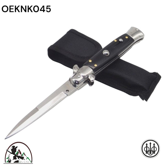 ITALIAN STILETTO AUTOMATIC BLACK BERETTA KNIFE - OEKNK045