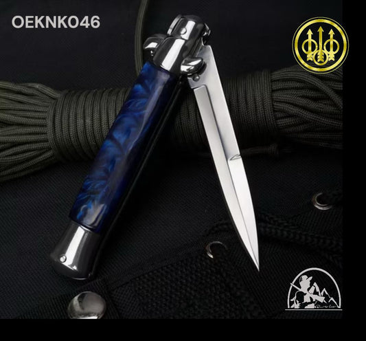 ITALIAN STILETTO  BLUE BERETTA KNIFE - OEKNK046