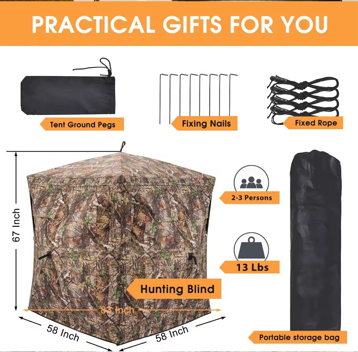 HUNTING BLIND STEALTH TENT