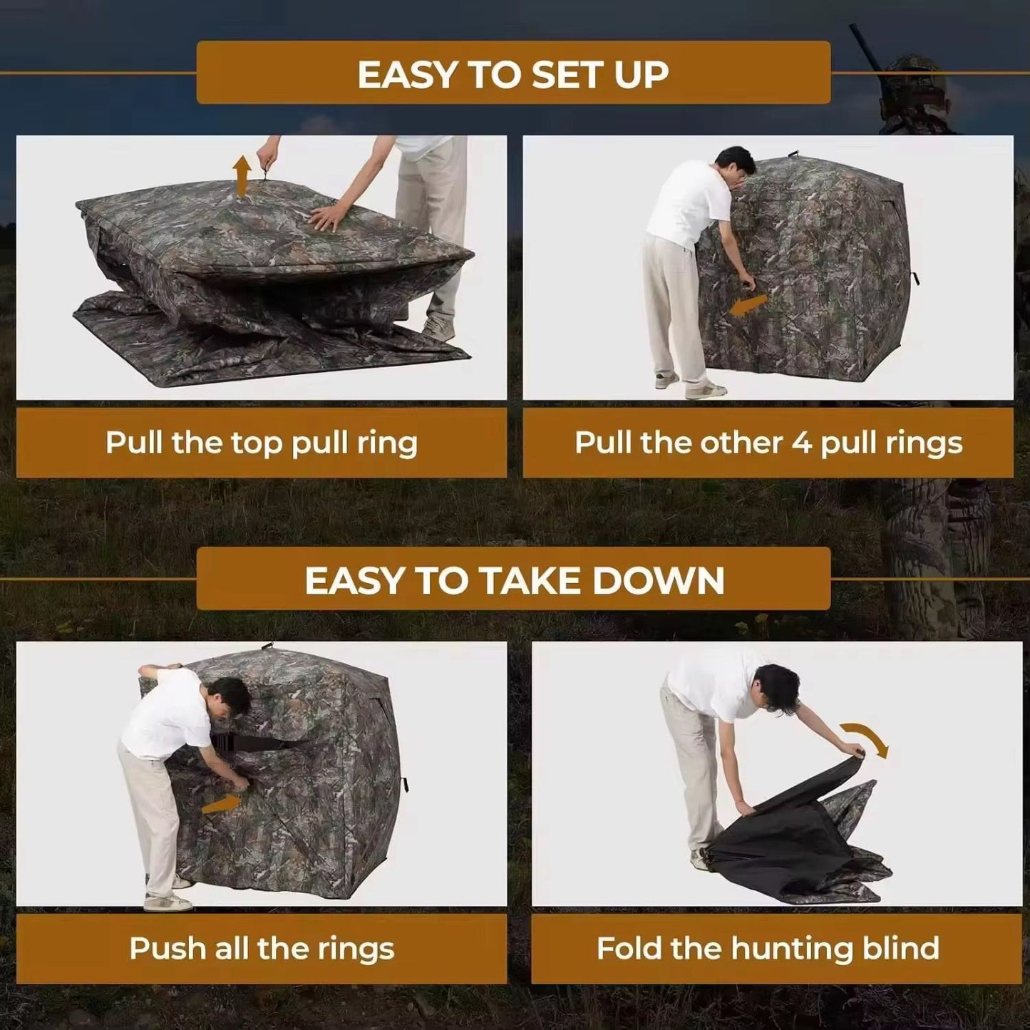 HUNTING BLIND STEALTH TENT