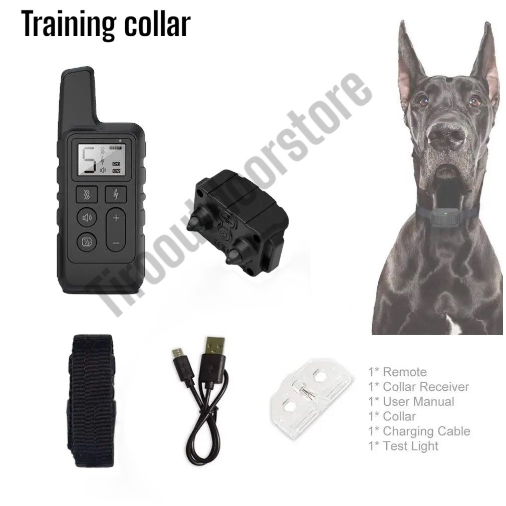 RECHARGEABLE & WATERPROOF  DOG  TRAINING COLLAR - AEDC012