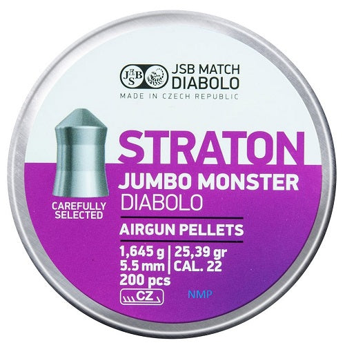 JSB STRATON JUMBO MONSTER CAL 5.5MM (25.39) 200PCS