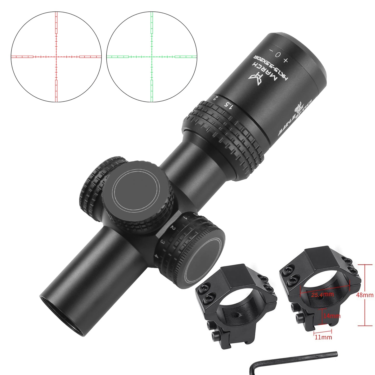 MARCH AMG RS SCOPE  HD 1.5-5.5*20 IR
