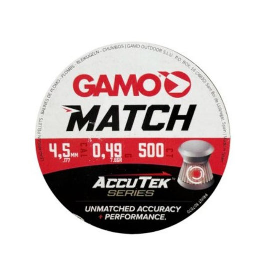 GAMO MATCH ACCUTEK CAL 4.5mm 500 pellets