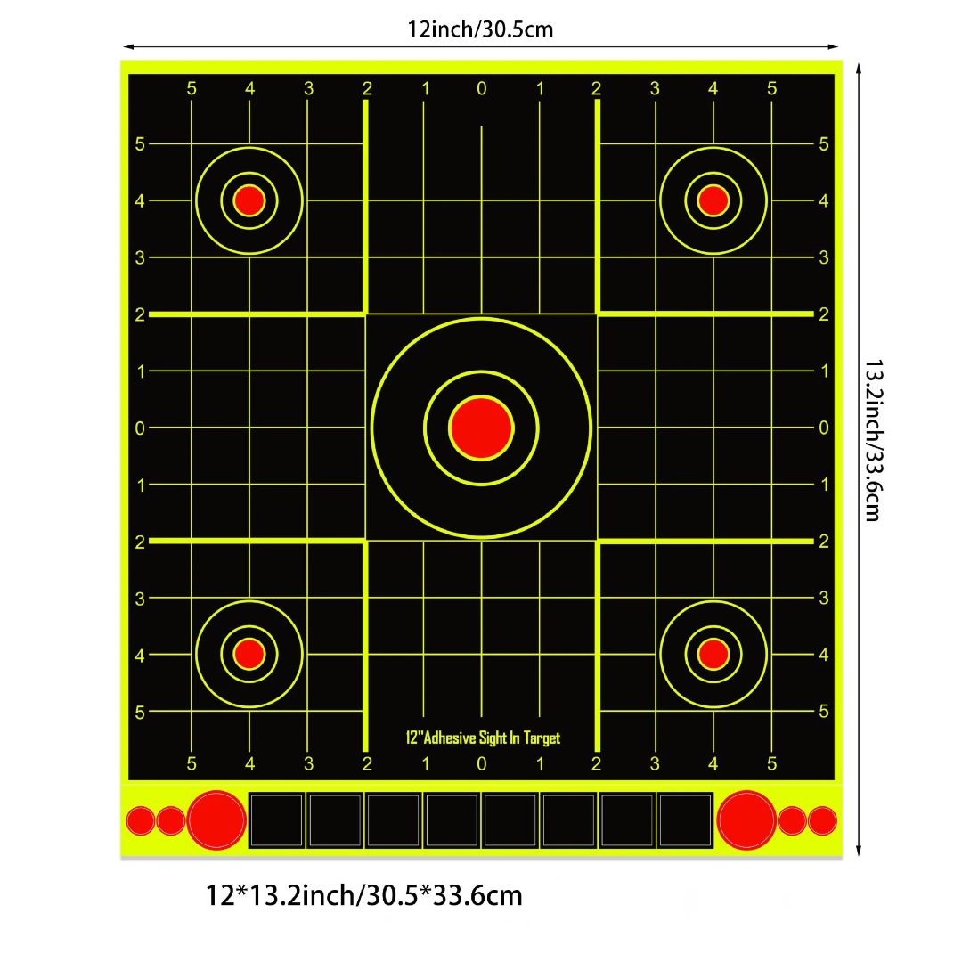 Target 12*13.2 inch Adhesive Sight-In (10 sheets)
