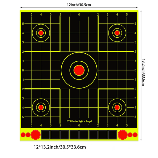 Target 12*13.2 inch Adhesive Sight-In (10 sheets)