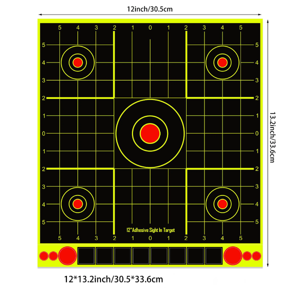 Target 12*13.2 inch Adhesive Sight-In (10 sheets)