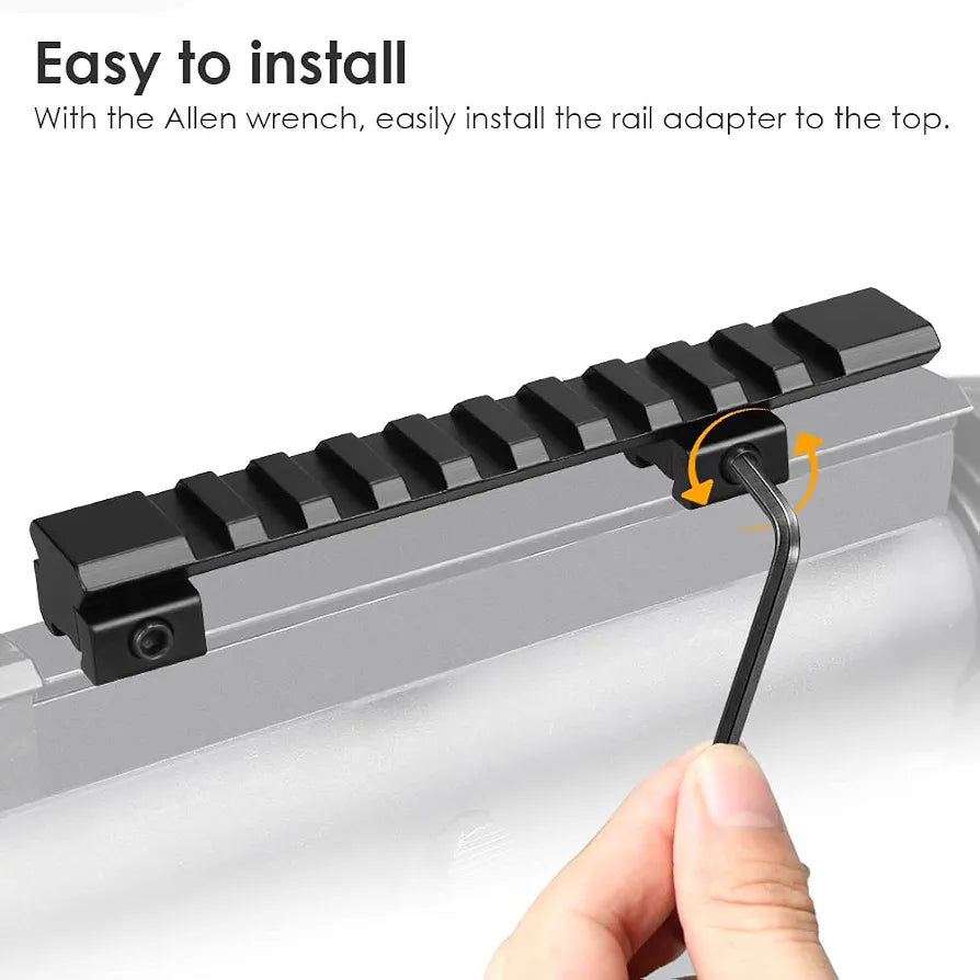 Picatinny Extension Adapter Riser Rail Mount Base 11mm Conversion to 20mm Rail