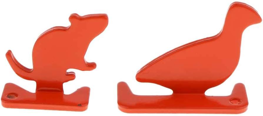 Carbon Steel Target 4Pcs Animal Silhouette Target for Yard