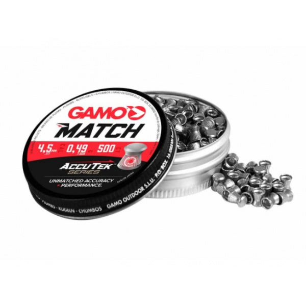 GAMO MATCH ACCUTEK CAL 4.5mm 500 pellets