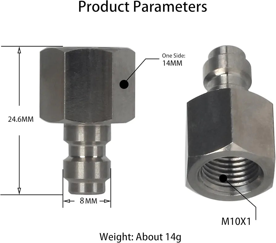 8mm Quick-Disconnect Plug Adapter
