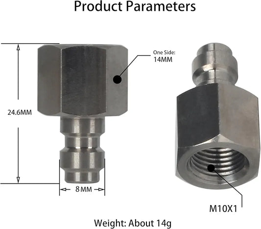 8mm Quick-Disconnect Plug Adapter